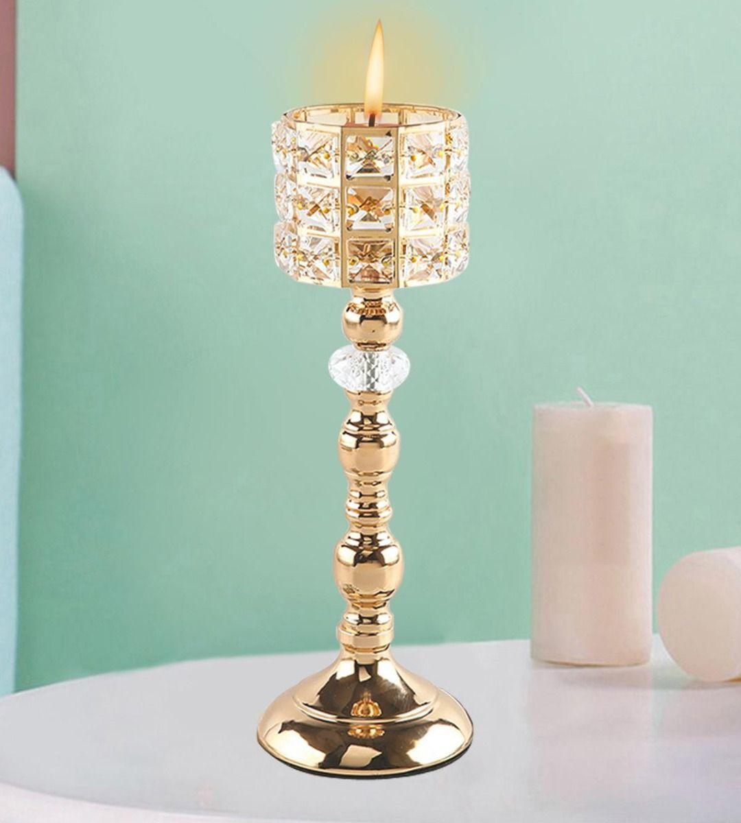 Portavelas Candelabro Decorativo Moderno Mosaico Jhn-9