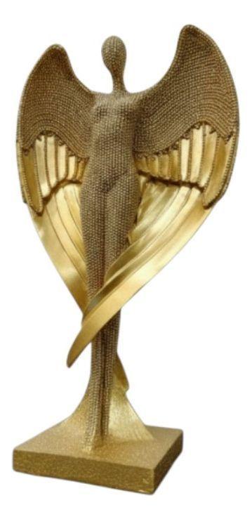 Estatua Decorativa Figura Ángel Alas Desplegadas Adorno Jhn-2