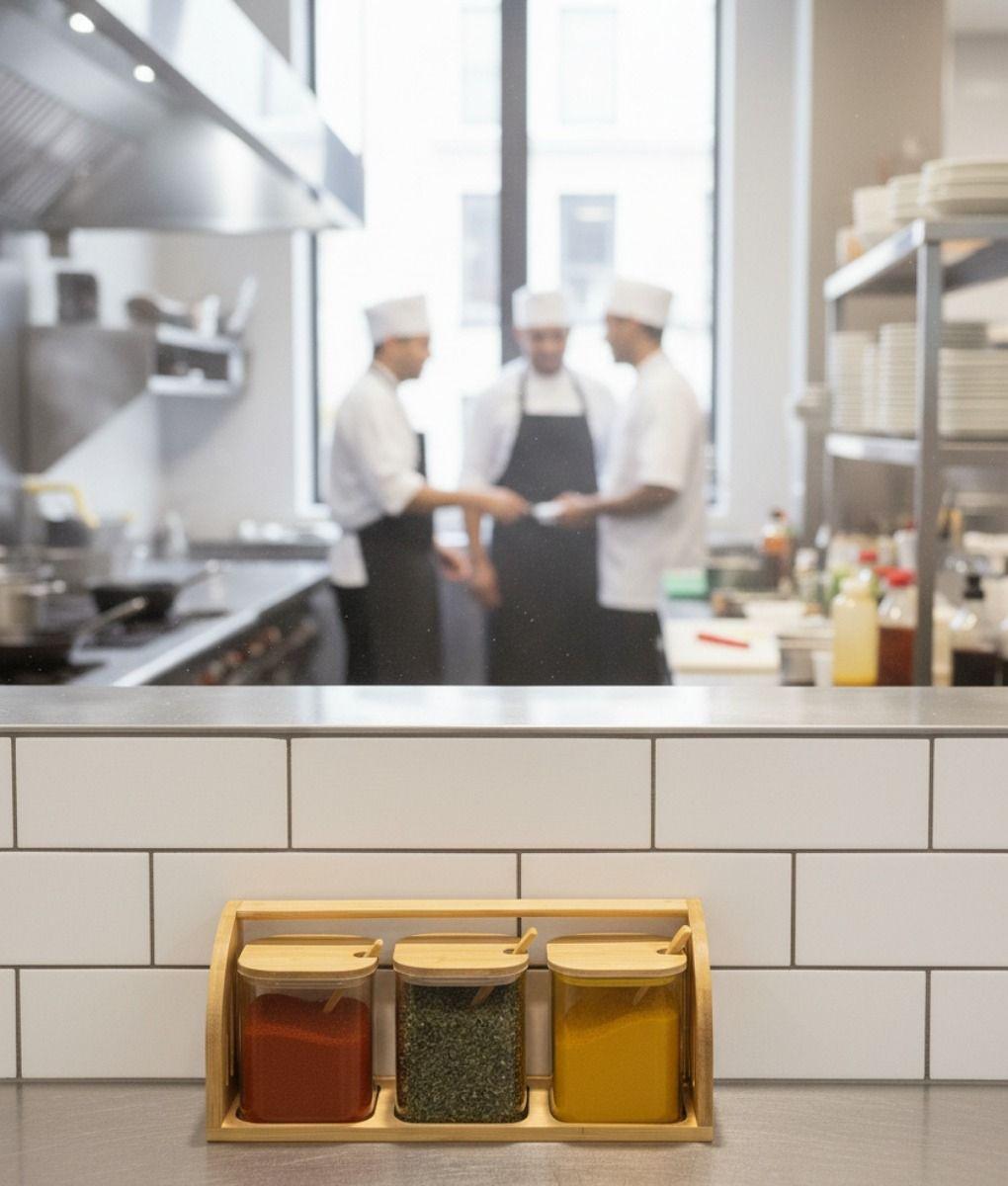 Set 3 Frascos Almacenamiento Asa Transporte Contenedor Jhn-2