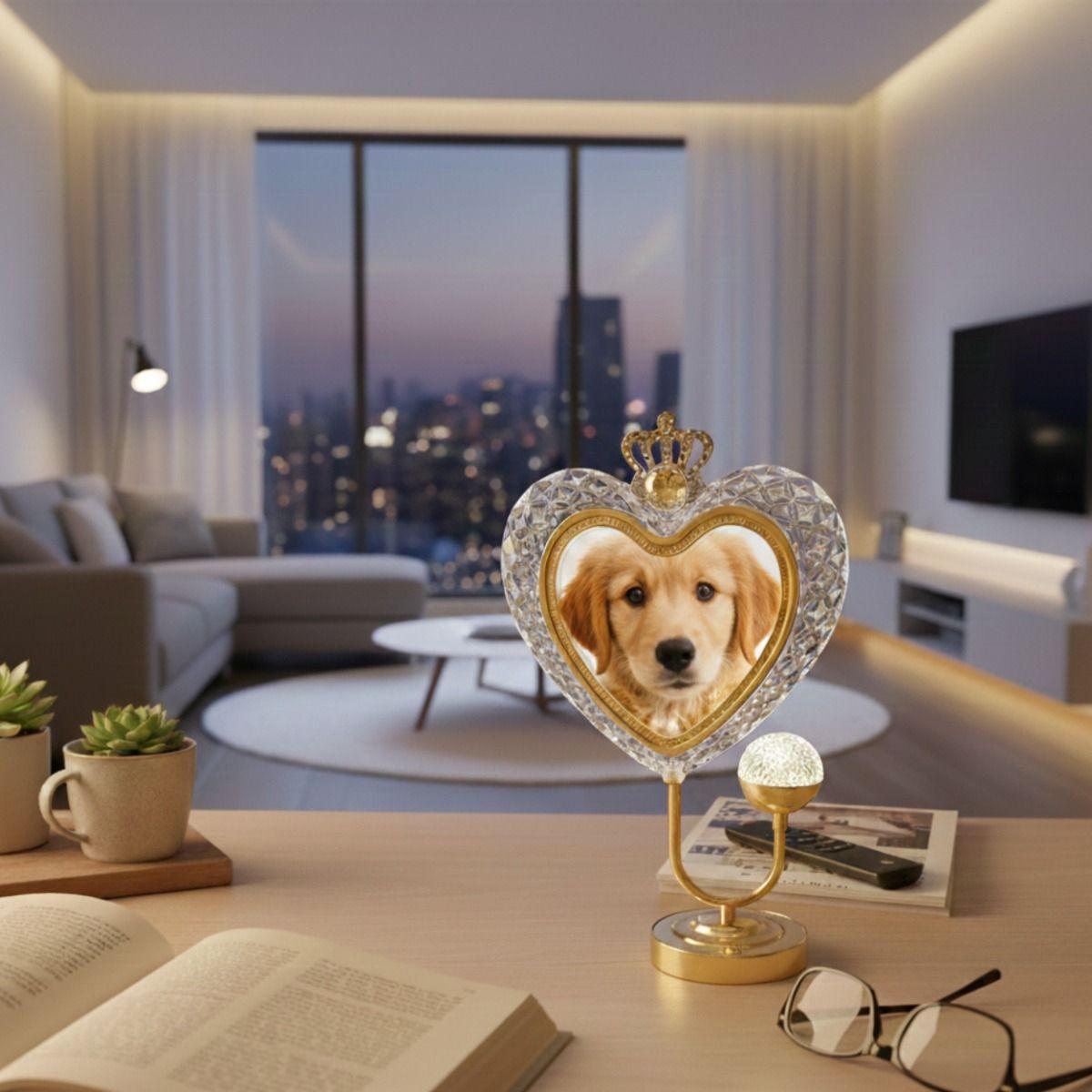 Portarretrato Decorativo Corazón Digital Corona Imperial Jhn-8