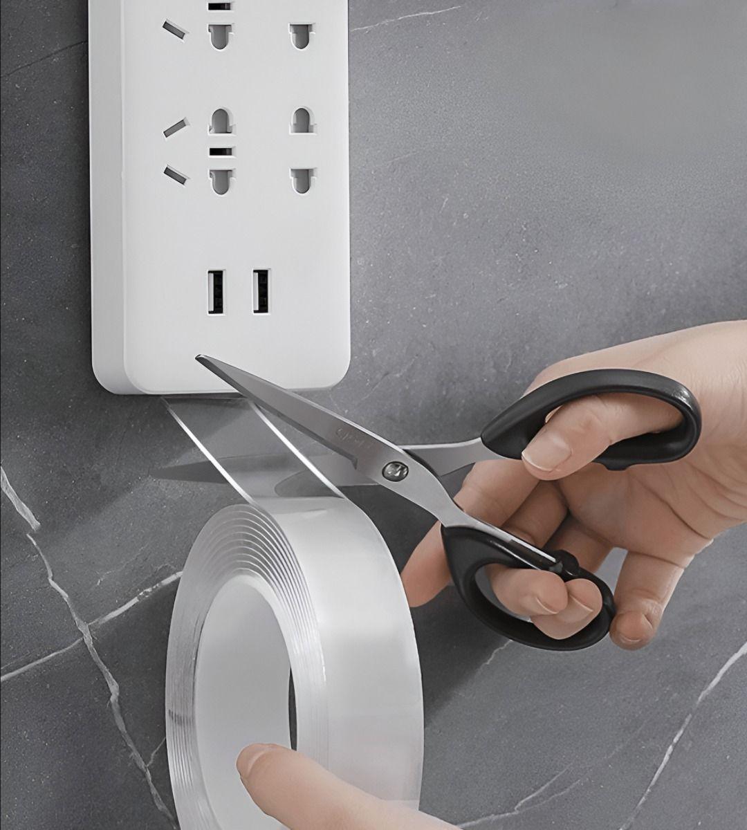 Set 4 Cinta Doble Cara Adhesiva Multiusos Gel 18mm Jhn-4