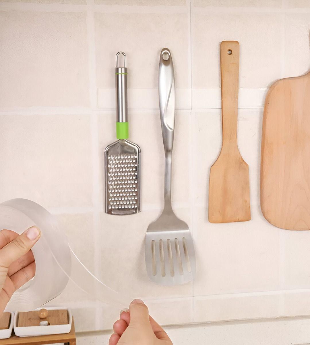 Set 4 Cinta Doble Cara Adhesiva Multiusos Gel 18mm Jhn-9