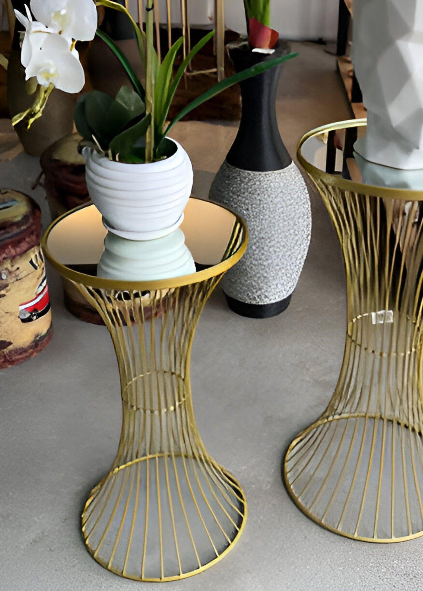 Mesa Auxiliar Centro Noche Decorativa Elegante Jhn-6