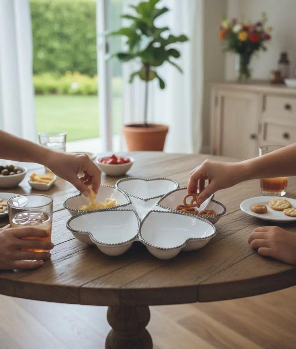 Bandeja Servir Decorativa 5 Compartimentos Adorno Jhn-7