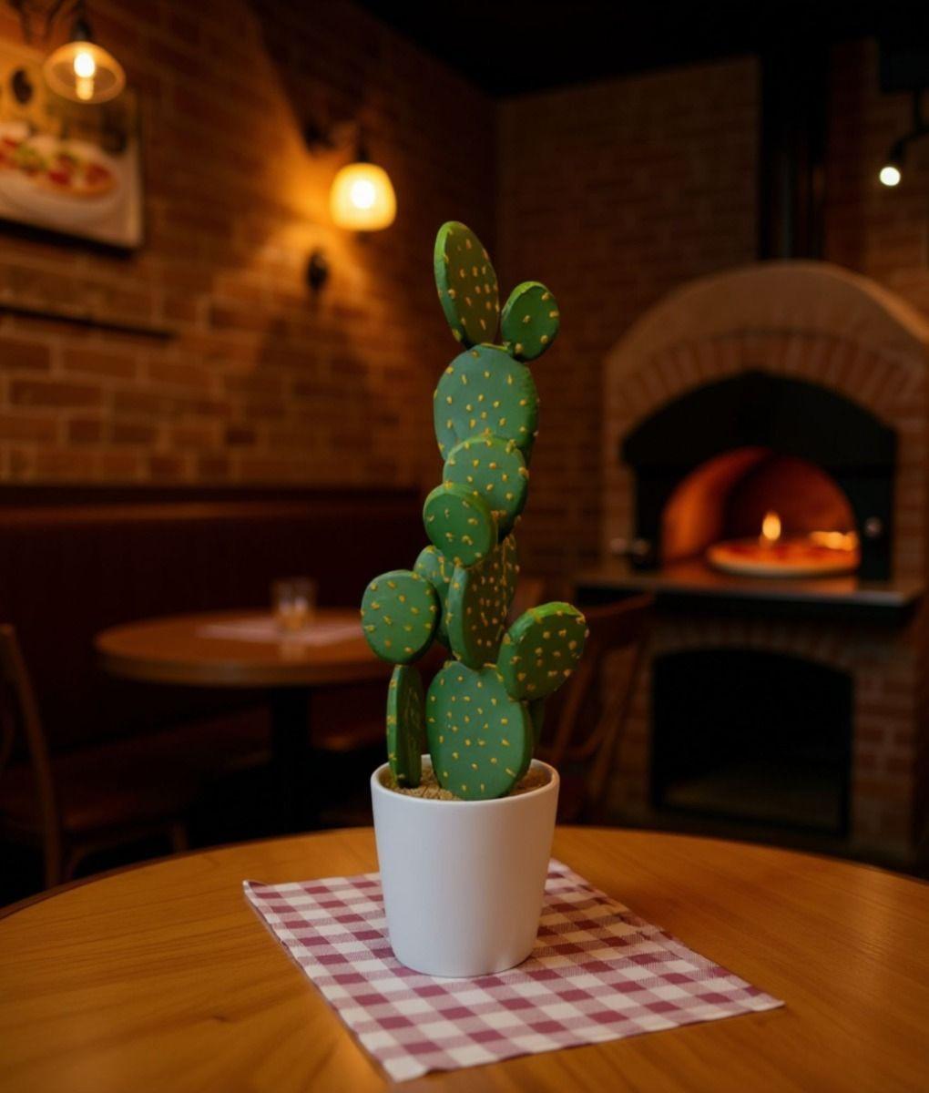 Planta Artificial Decorativa Cactus Opuntia Realista Jhn-6