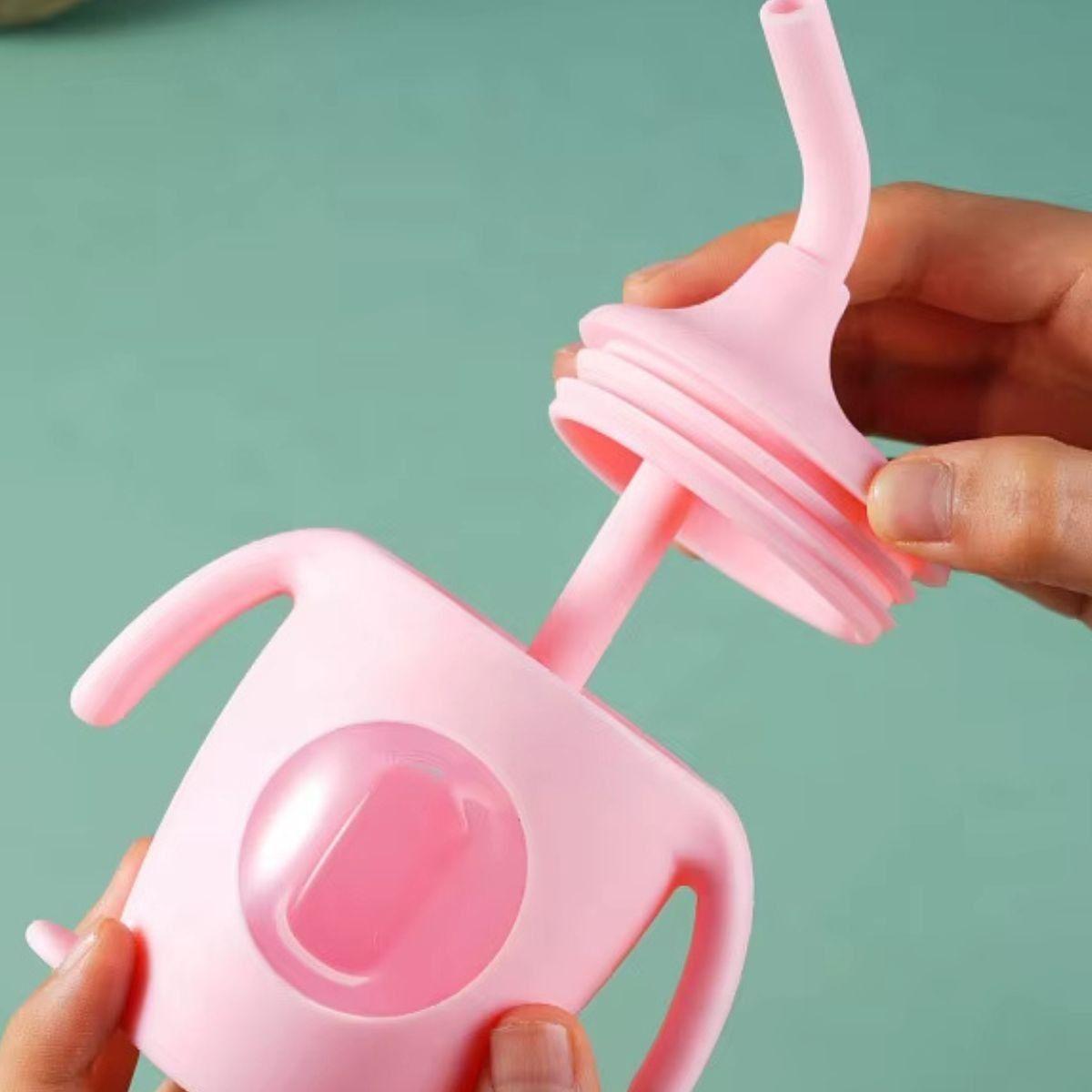 SET 2 VASOS DE INICIACION APRENDIZAJE CON BOQUILLA BEBE LAU-2