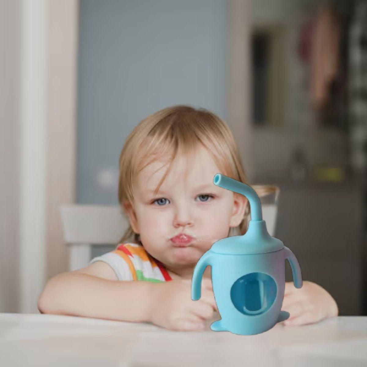 SET 2 VASOS DE INICIACION APRENDIZAJE CON BOQUILLA BEBE LAU-8