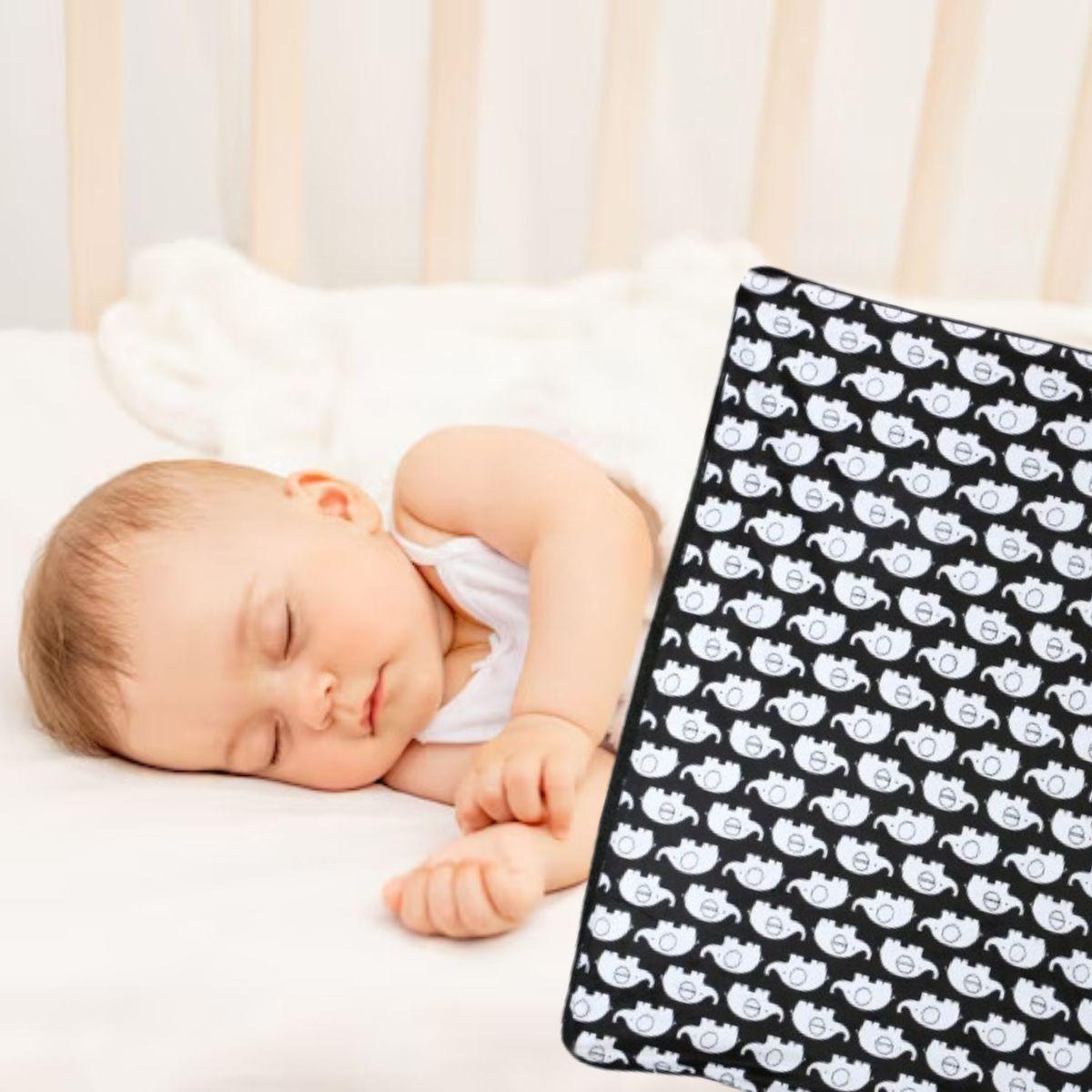 MANTA DE APEGO DOBLE CAPA PARA BEBES CUNA UNISEX SUAVE LAU-8