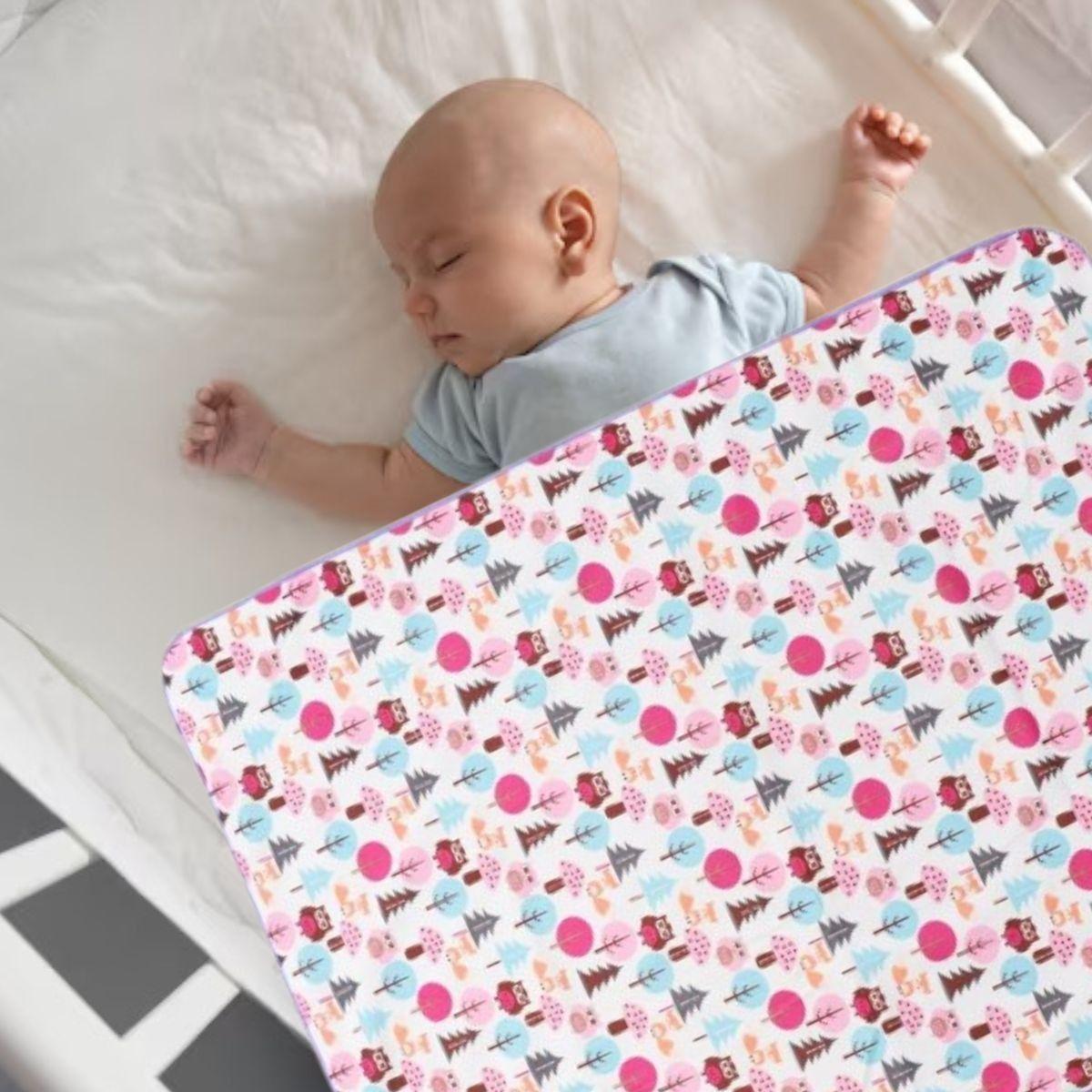 MANTA DE APEGO DOBLE CAPA PARA BEBES CUNA UNISEX SUAVE LAU-9