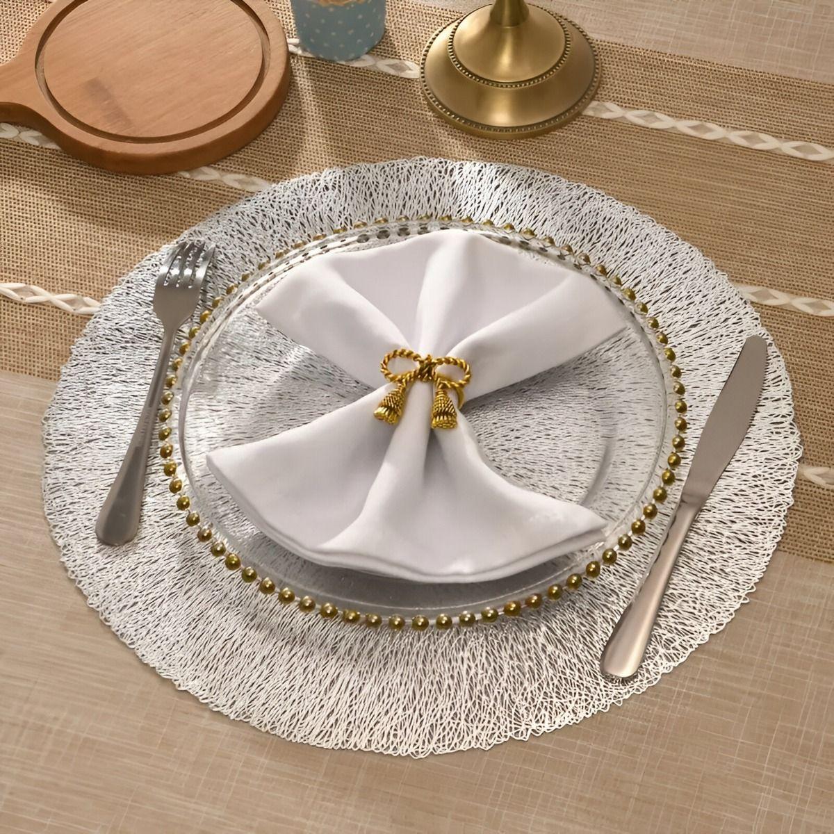 Set de 10 Manteles Individuales Redondos Antideslizantes Jhn-6