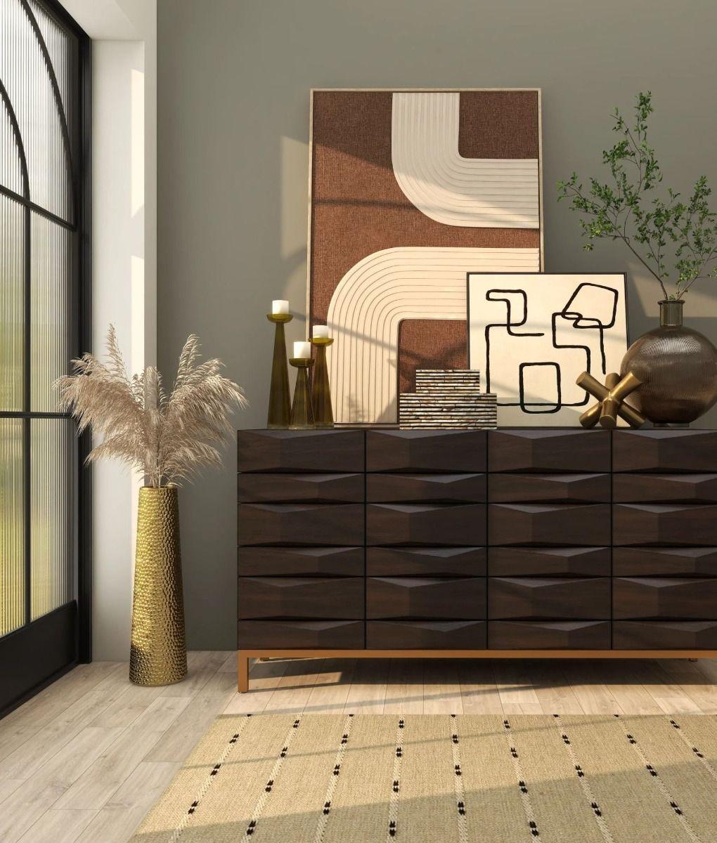 Florero Decorativo Alto Textura Minimalista Moderno Jhn-6