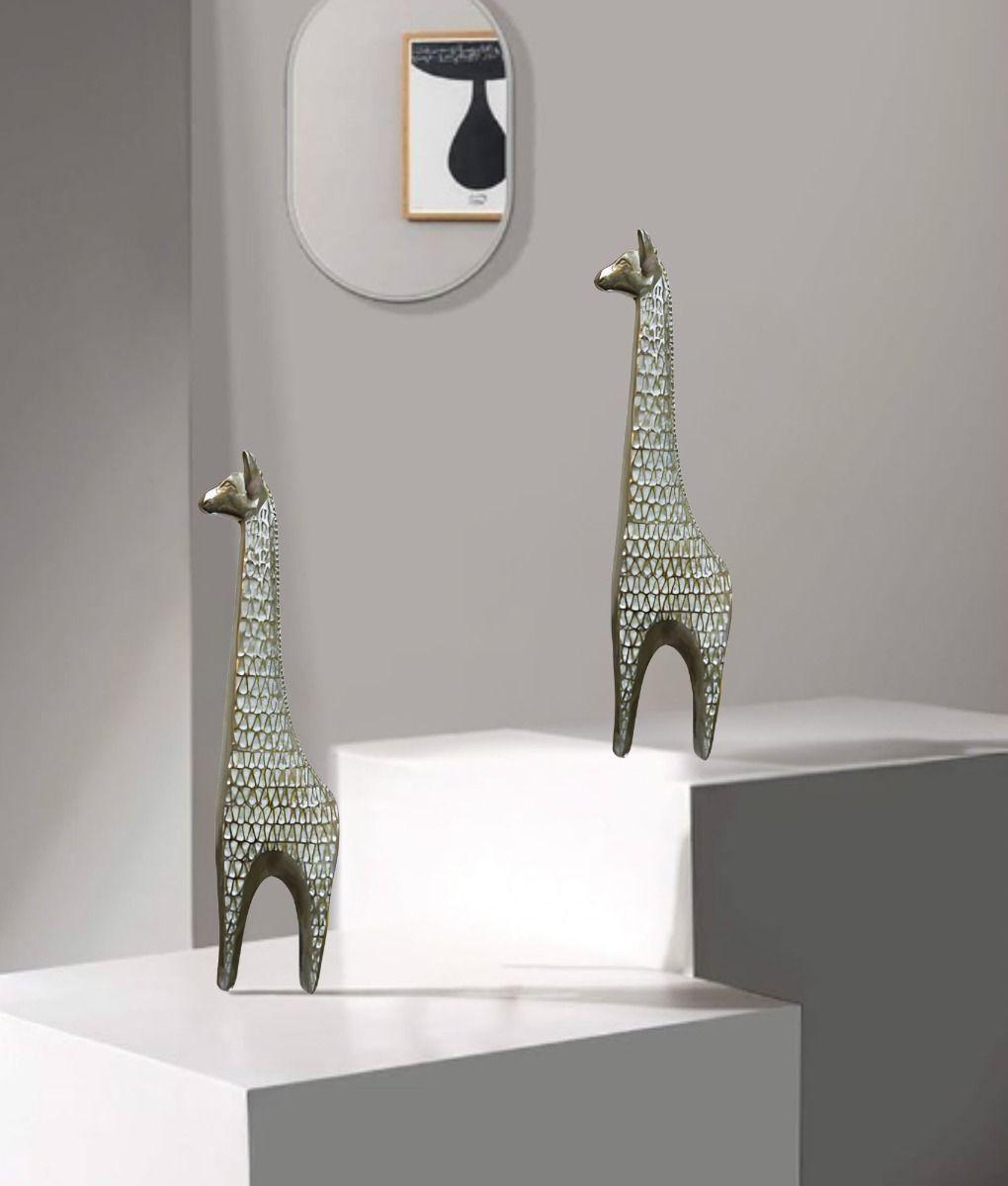 Figura Decorativa Jirafa Adorno Estatua Hogar Jhn-9