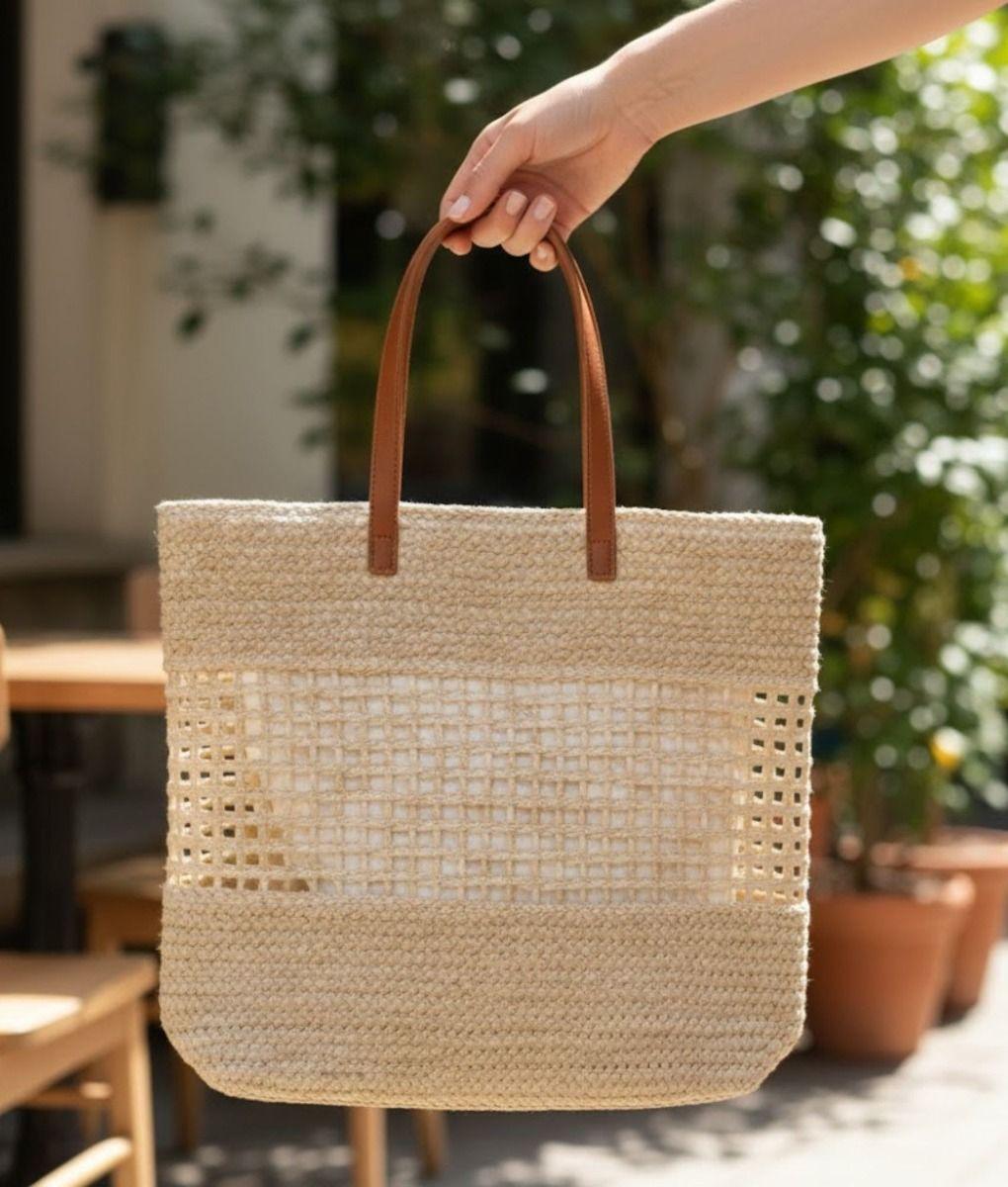 Cartera Bolso Elegante Diseño Malla Estilo Contemporáneo Jhn-3