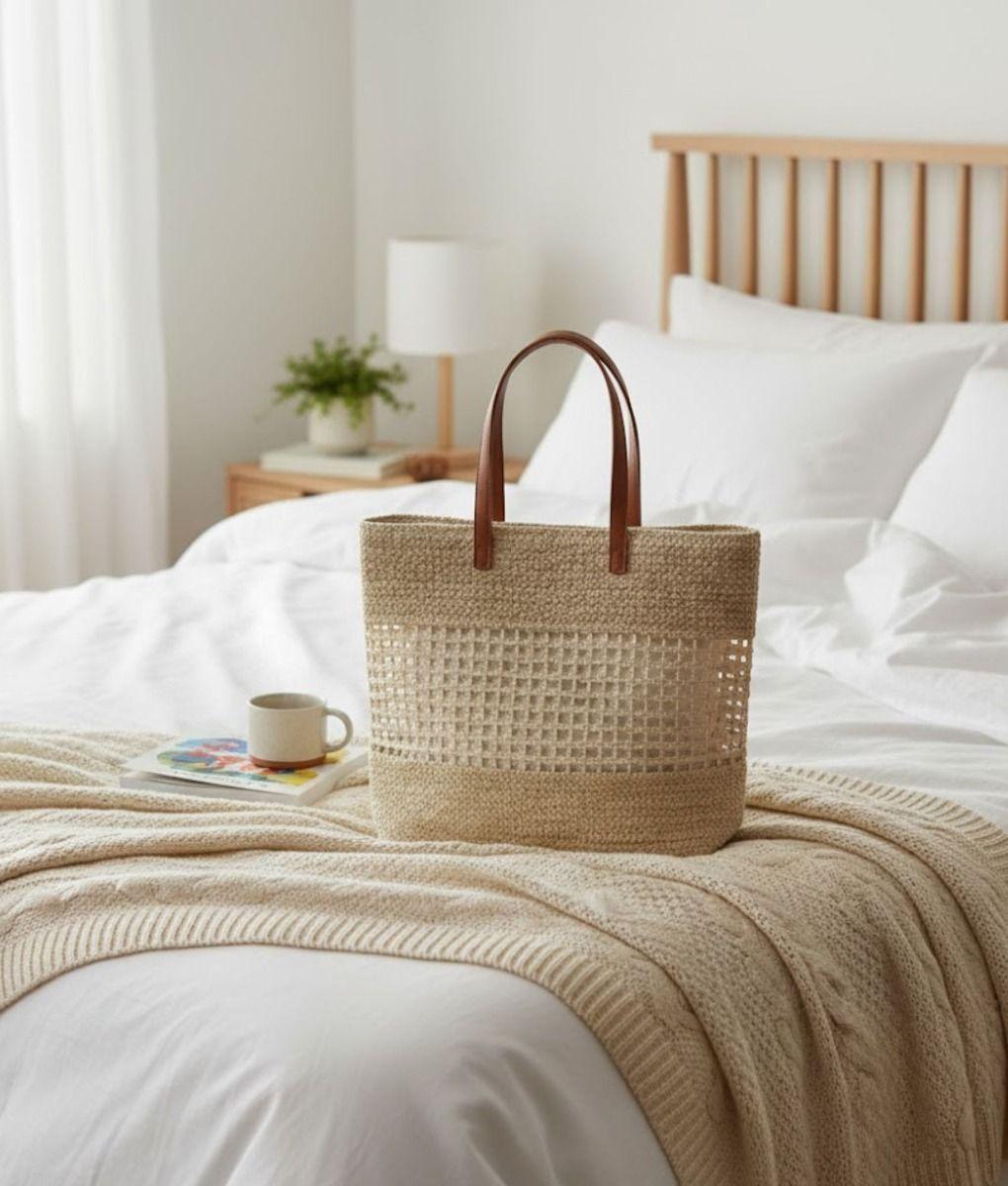 Cartera Bolso Elegante Diseño Malla Estilo Contemporáneo Jhn-6