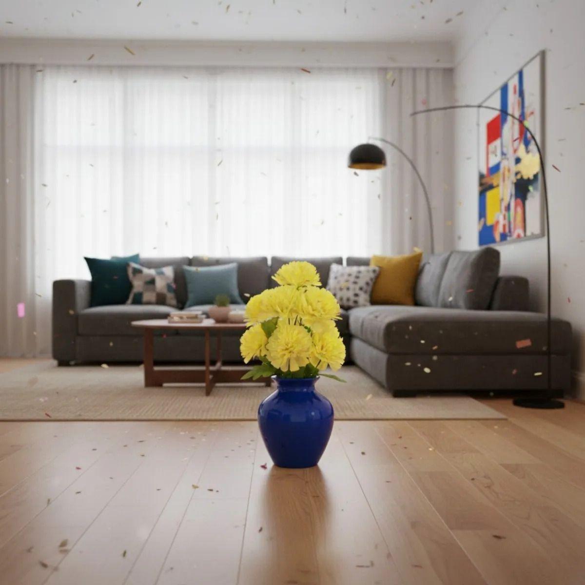 Set 3 Ramo Floral Artificial Decorativo Hogar Adorno Jhn-6