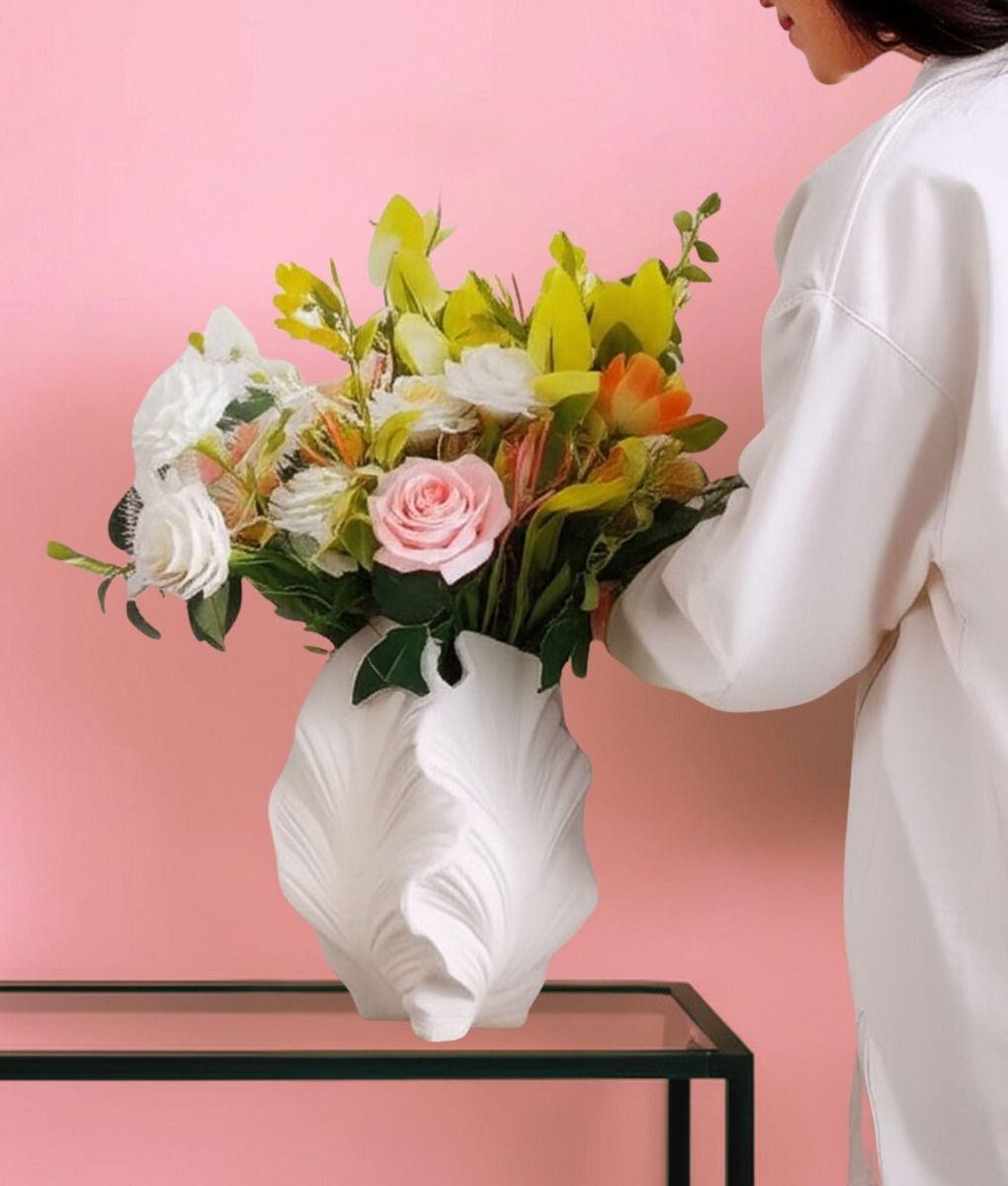 Florero Decorativo Abstracto Elegancia Minimalista Jhn-3