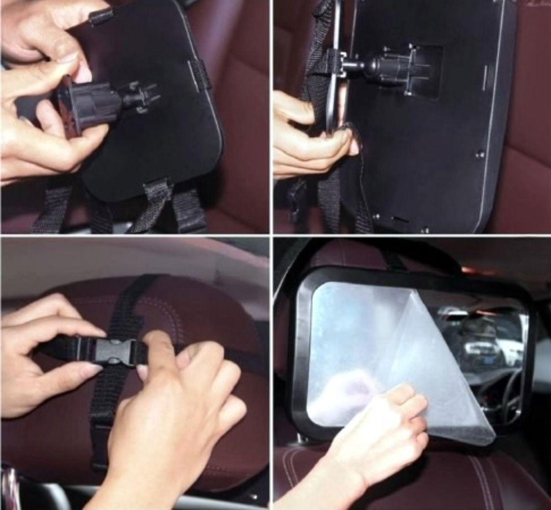 Espejo Retrovisor 360° Vision Trasera Ajustable Niños Lau-2