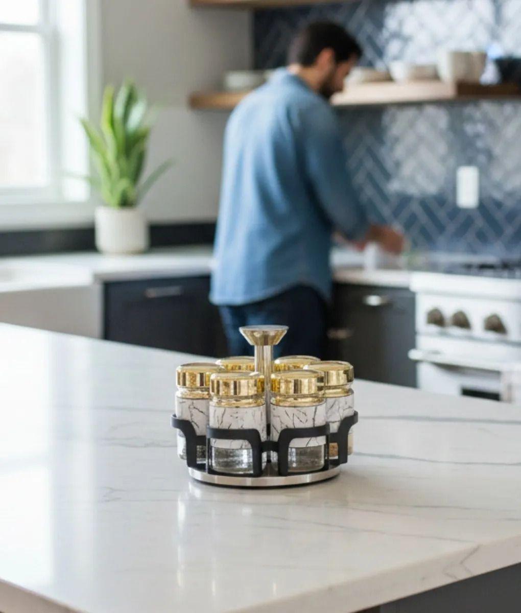 Especiero Juego Organizador Condimentos Diseño Elegante Jhn-6