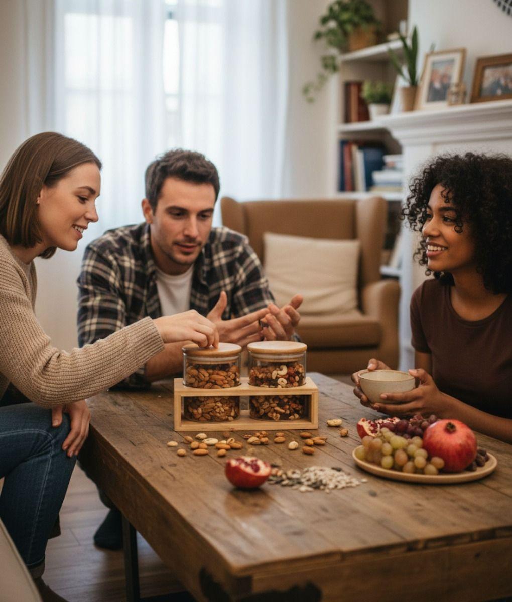 Frasco Almacenamiento Moderno Contenedor Organización Jhn-3