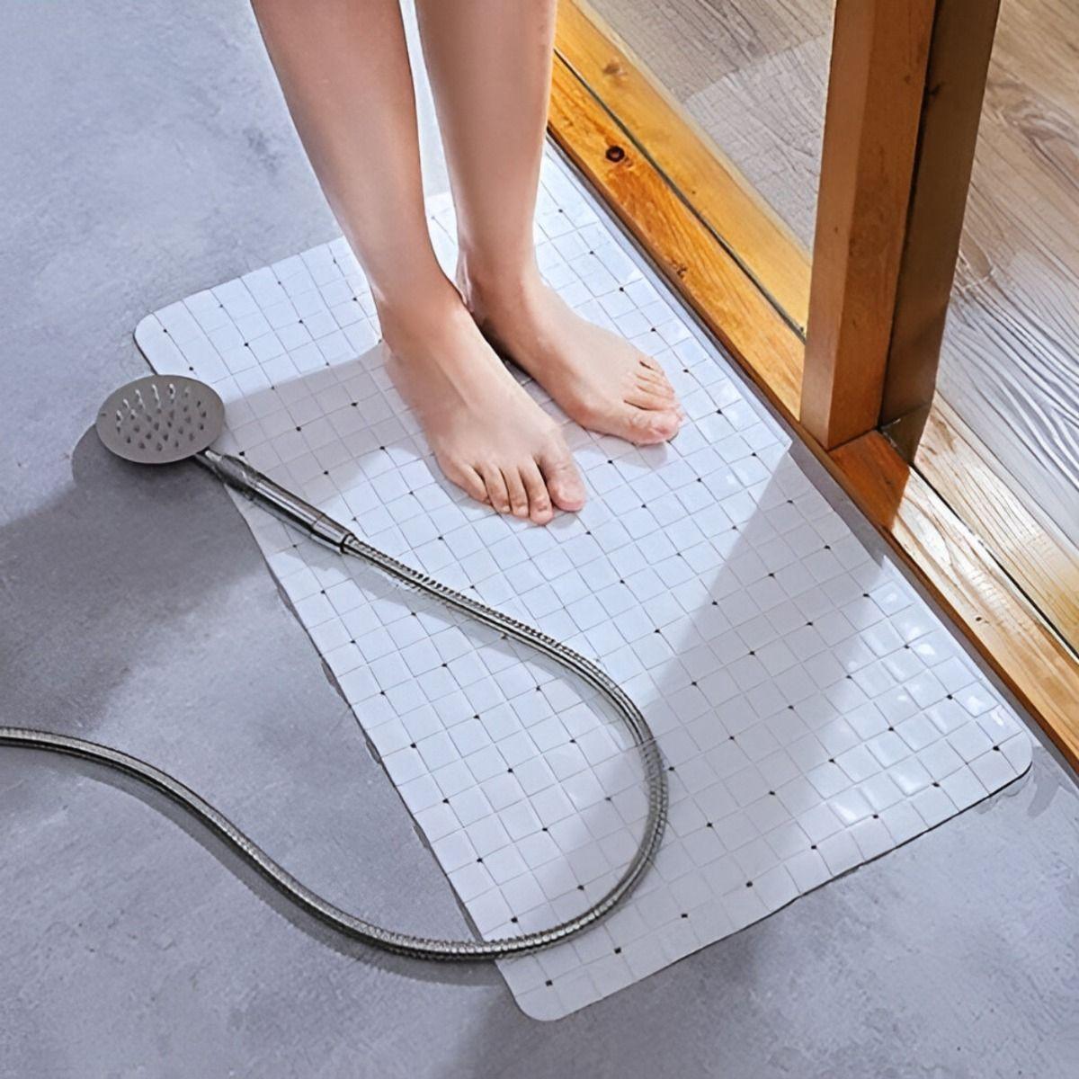 Set 2 Alfombra Antideslizante Baño Ducha Drenaje Suave Jhn-2