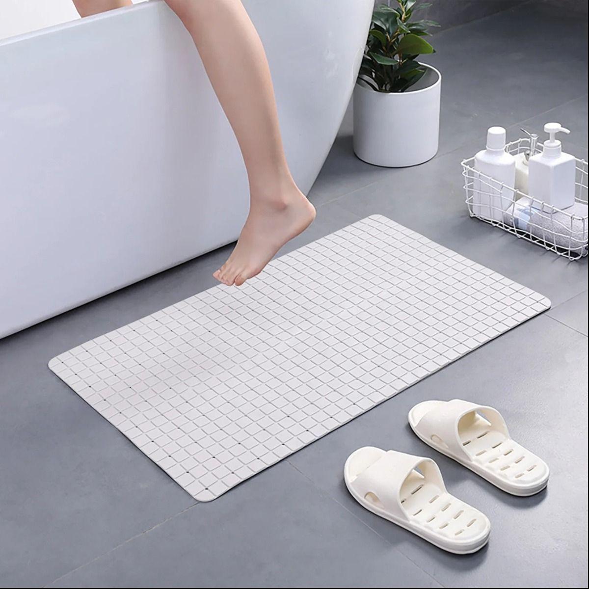 Set 2 Alfombra Antideslizante Baño Ducha Drenaje Suave Jhn-7