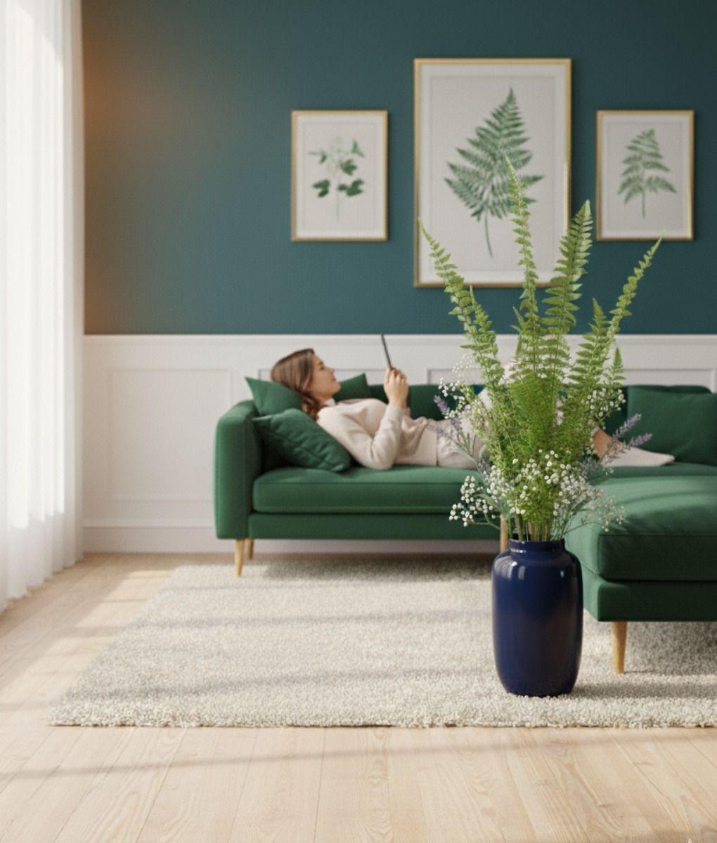 Set 2 Planta Artificial Decorativa Helecho Enredadera Jhn-2