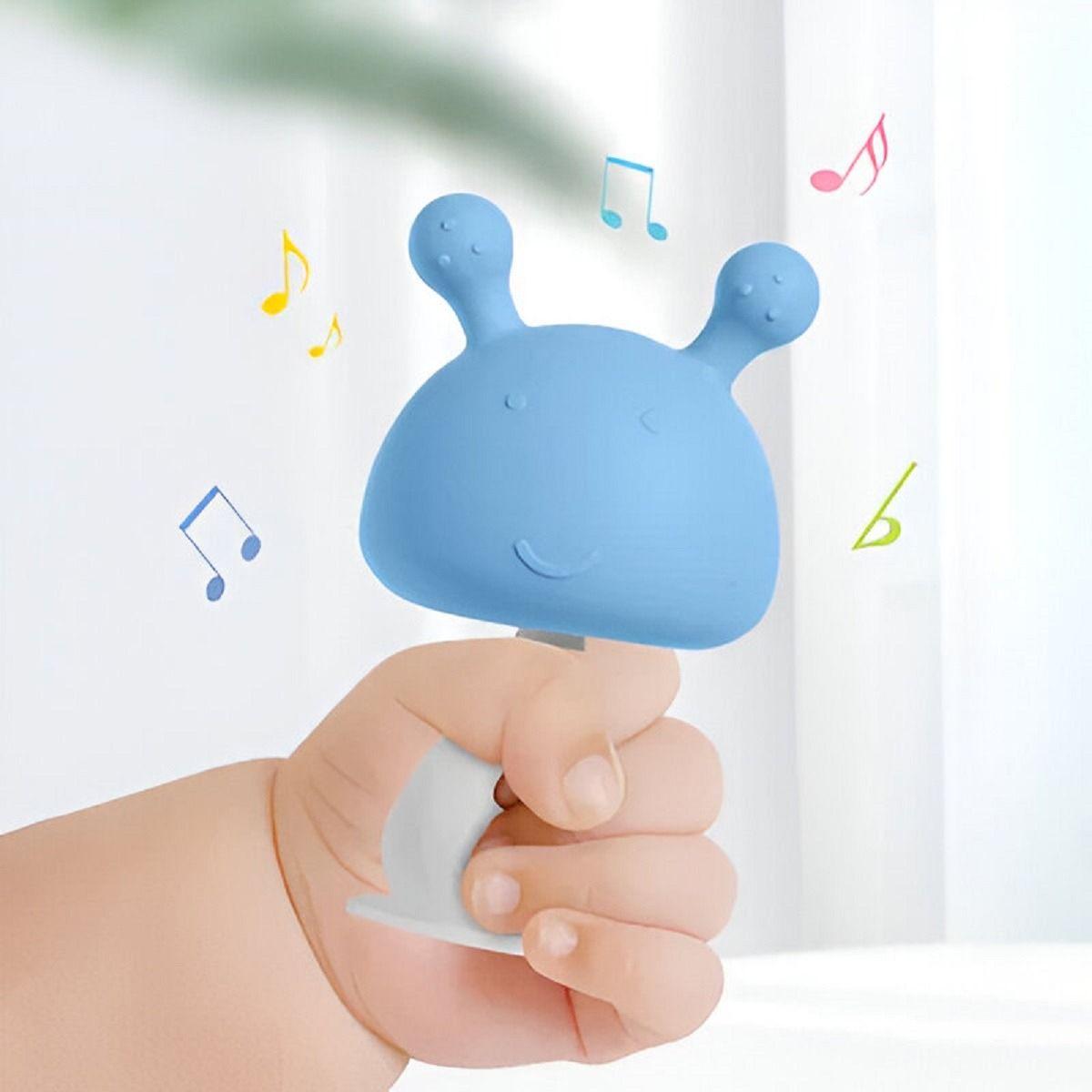 Set 3 Mordedor Forma Champiñon Sonido Denticion Bebes Lau-2