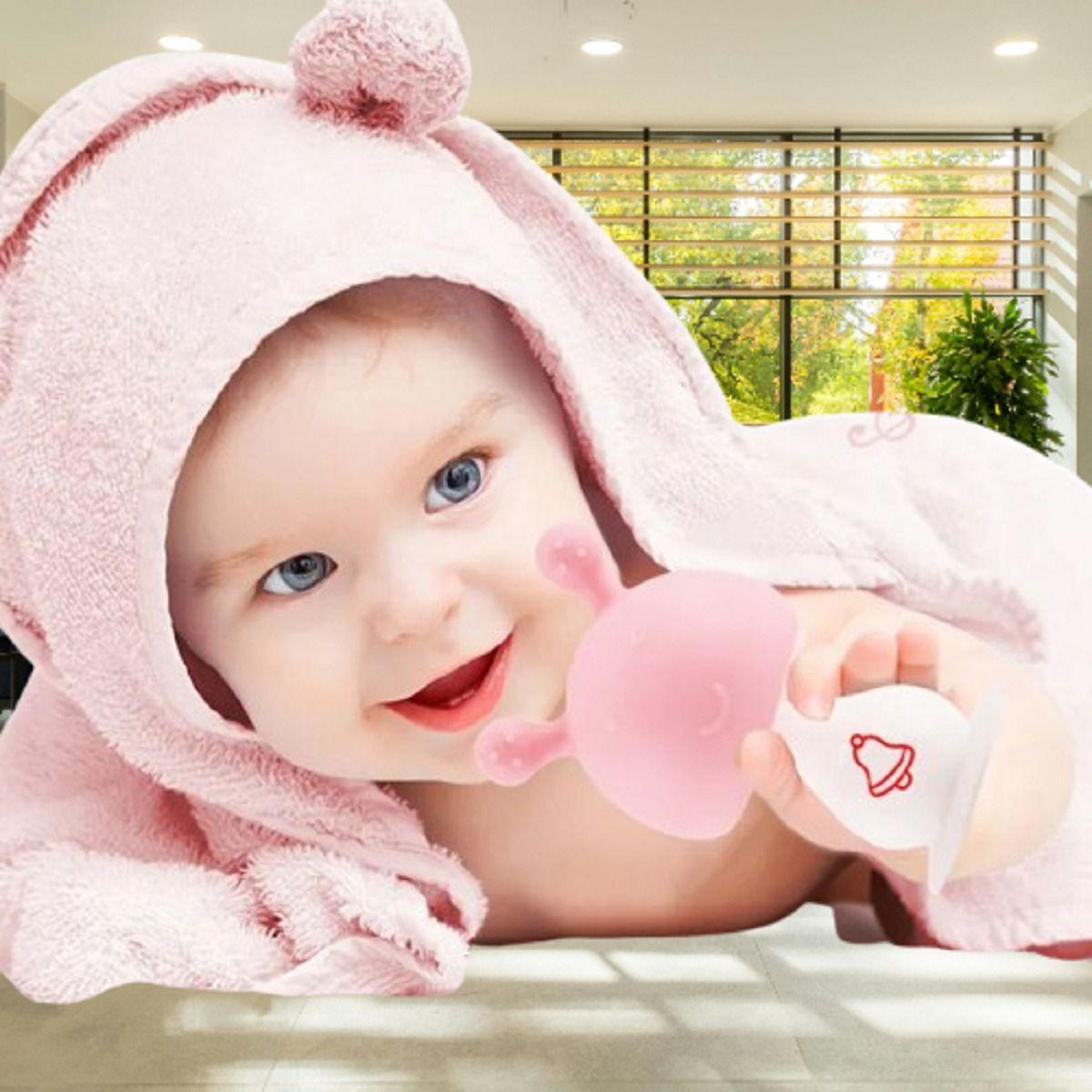 Set 3 Mordedor Forma Champiñon Sonido Denticion Bebes Lau-5