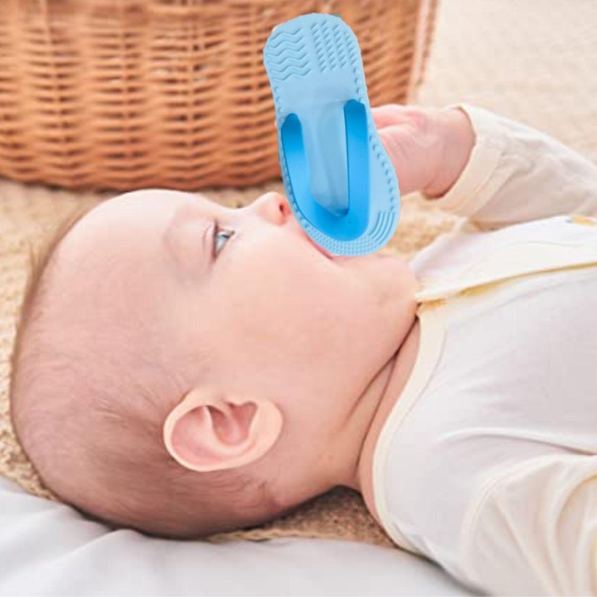 SET 3 MORDEDORES FORMA SANDALIA SENSORIAL SUAVE BEBE LAU-3