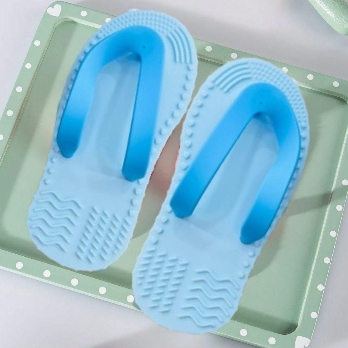 SET 3 MORDEDORES FORMA SANDALIA SENSORIAL SUAVE BEBE LAU-7