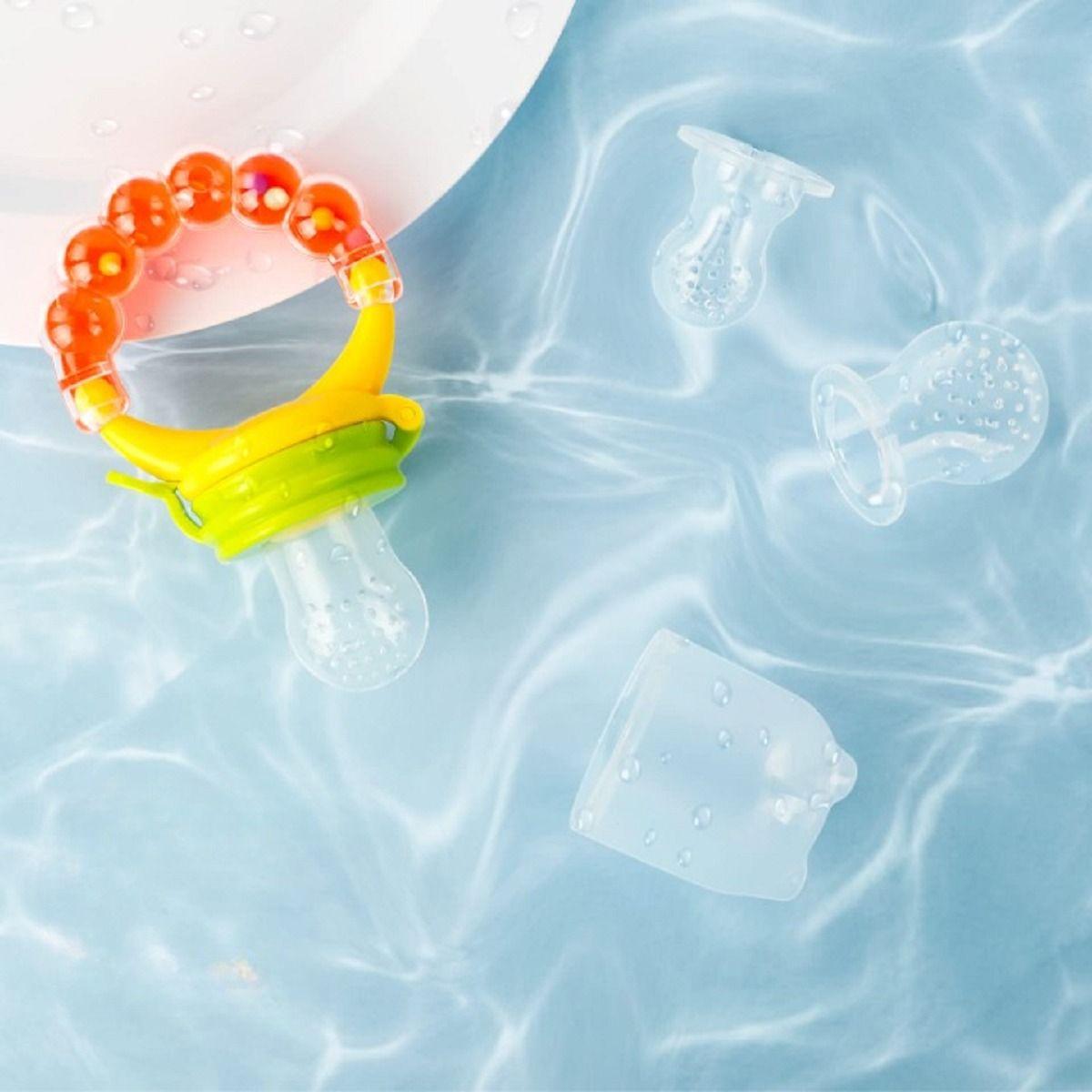 Set 9 Mordedor Chupete Juguete Frutas Alimentador Bebe Lau-2