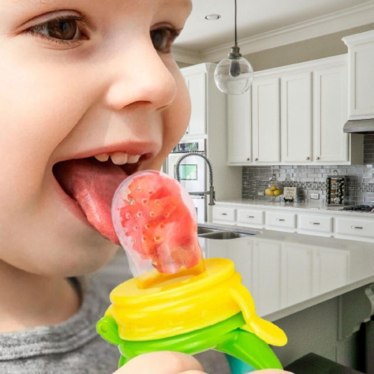 Set 9 Mordedor Chupete Juguete Frutas Alimentador Bebe Lau-3
