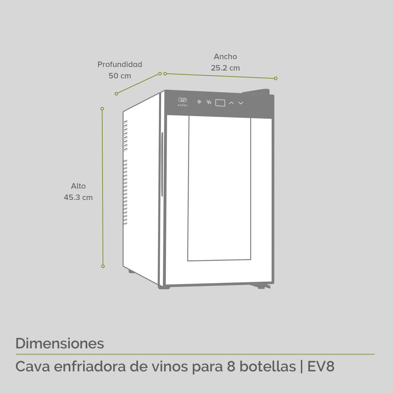Cava de Vino Enfriadora 8 Botellas EV8-3