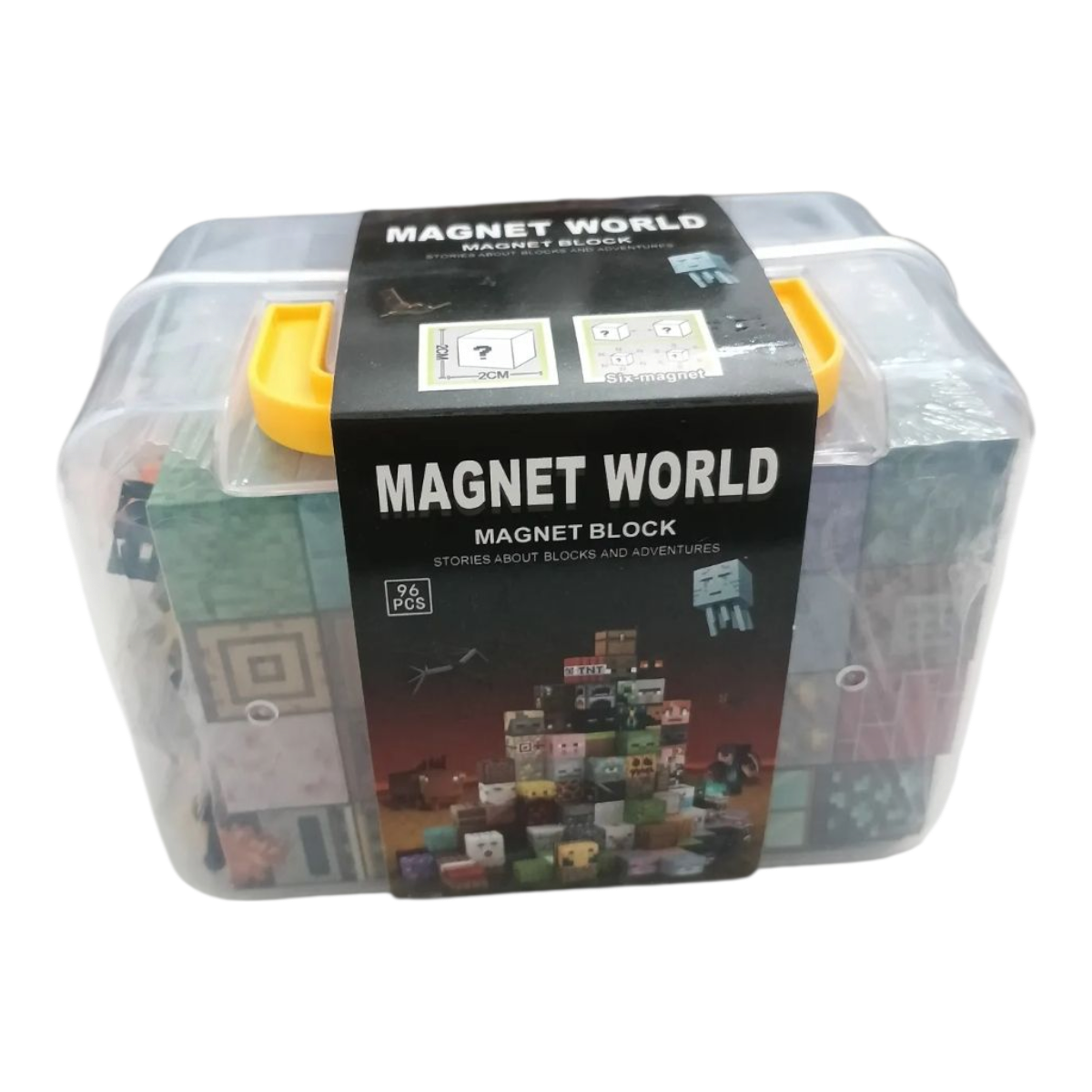 Bloques Magnéticos Minecraft 96 piezas -3
