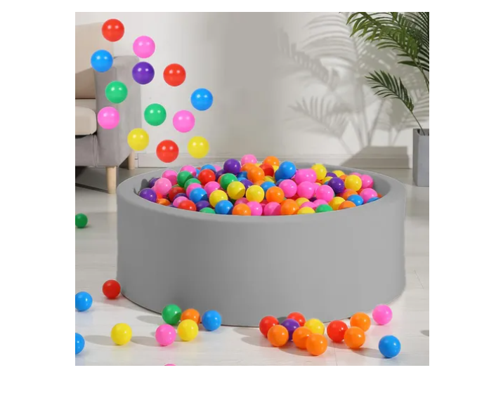 Pack 100 Pelotas de Plástico para Piscina o Corral Multicolores-0