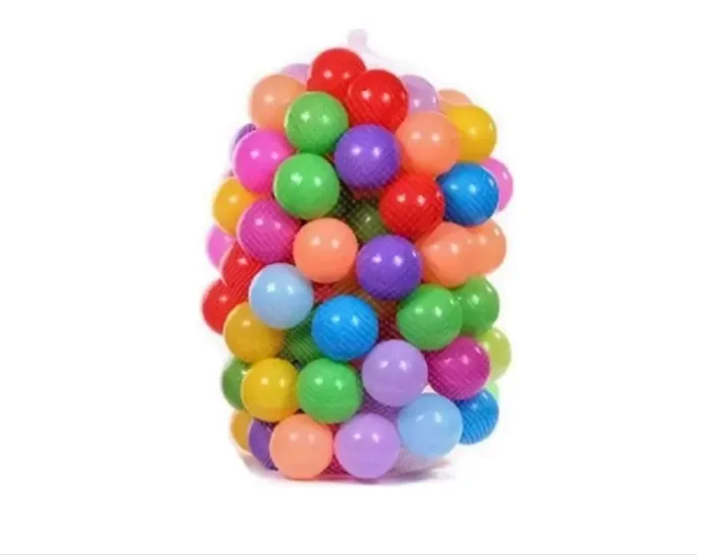 Pack 100 Pelotas de Plástico para Piscina o Corral Multicolores-2