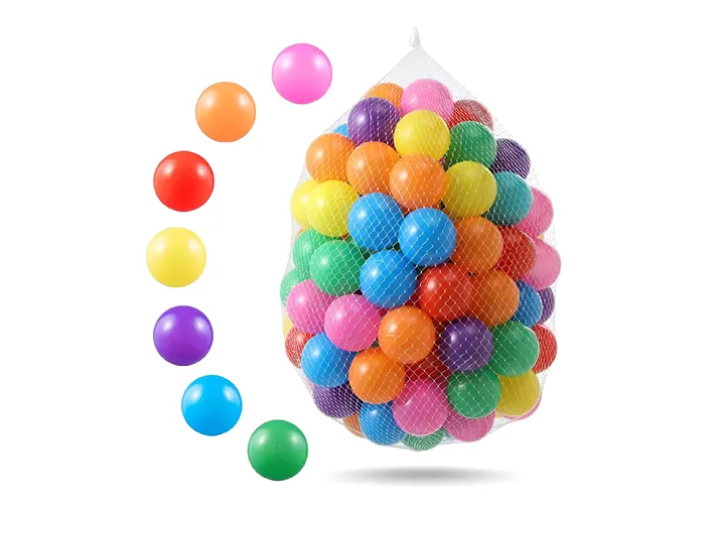 Pack 100 Pelotas de Plástico para Piscina o Corral Multicolores-5