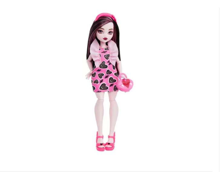 Monster High Muñeca Draculaura Articulada Con Accesorios-0