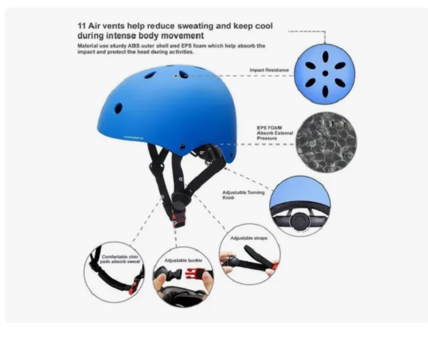 Set Protección Niñoa Para deportes color azul-0