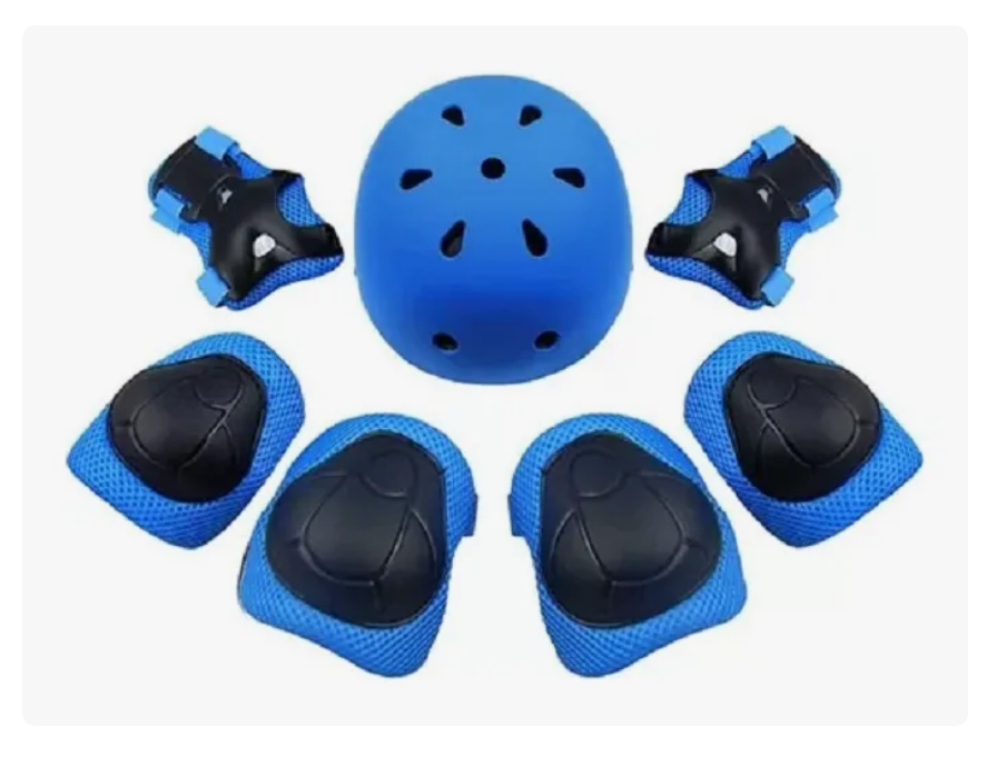 Set Protección Niñoa Para deportes color azul-1