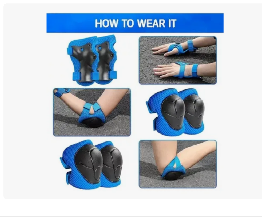 Set Protección Niñoa Para deportes color azul-2