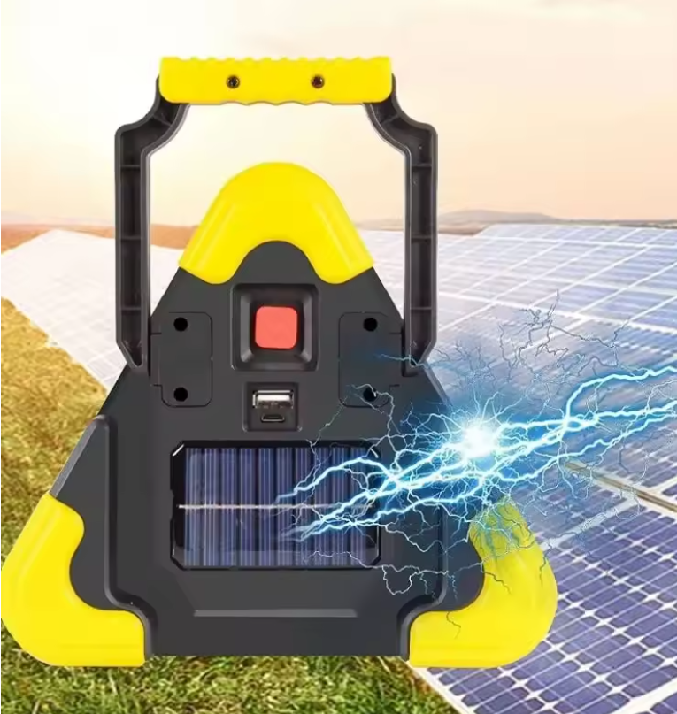 Triangulo De Emergencia Led Recargable Portatil Solar-5