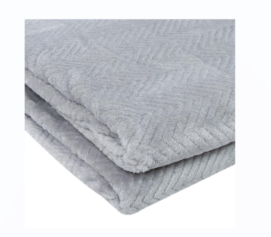 Manta Firenze Palermo - 150x130 Cm Liso Gris-2