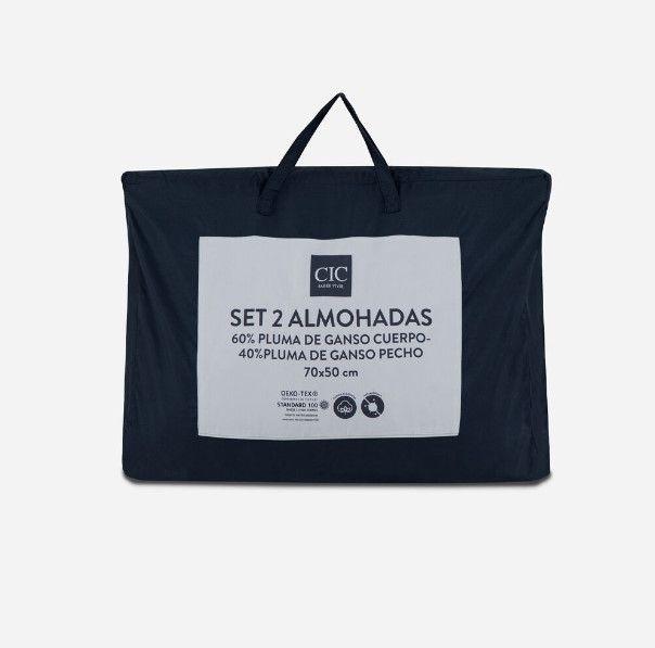PACK 2 ALMOHADAS DE PLUMAS 50X70 CIC-0