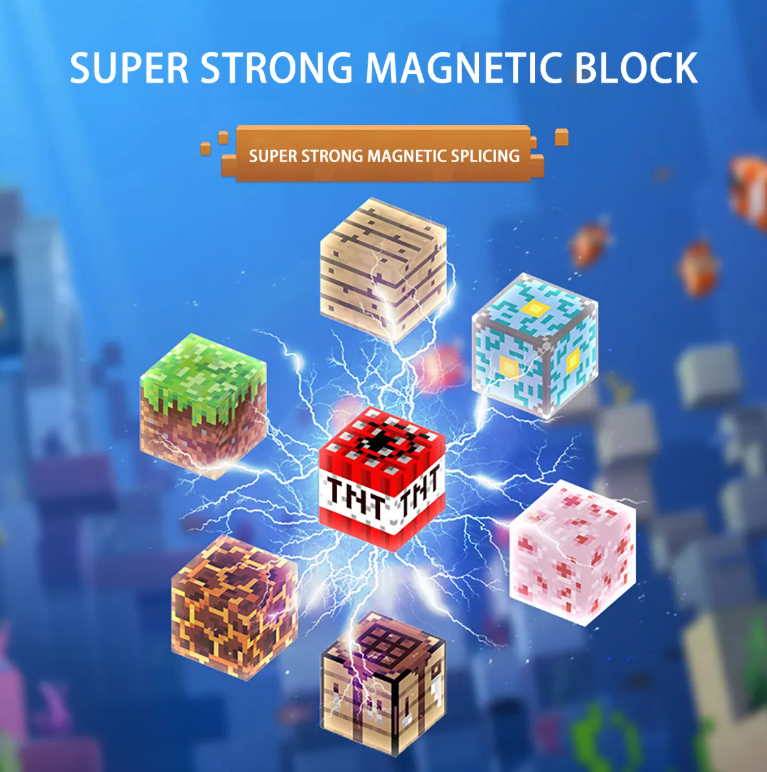 Bloques Magnéticos 60 Piezas Minecraft-2