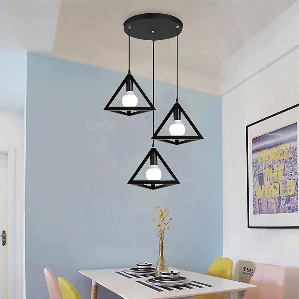 Lampara De Techo Triple Luz Kivs Threefold Diseño Industrial Tres Luces E27 Metal (p21)-2