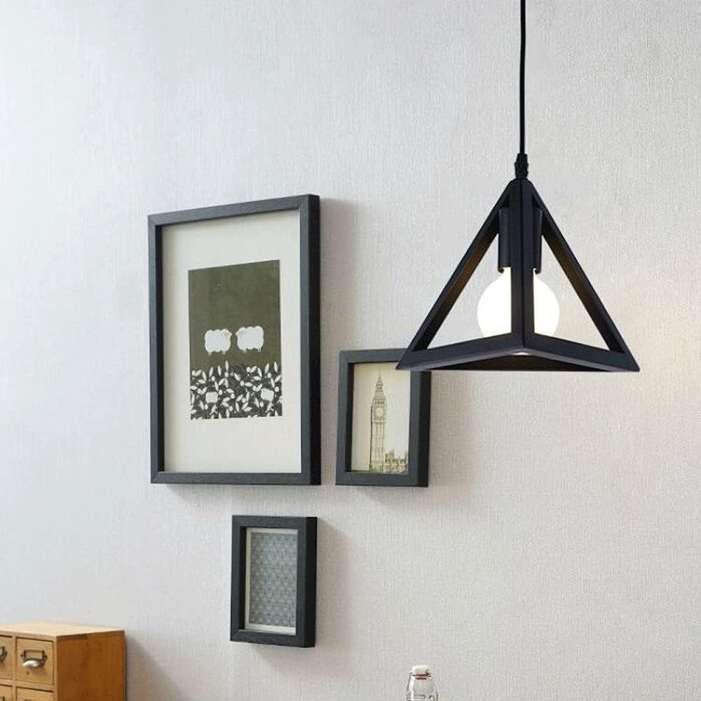 Lampara De Techo Kivs Triangle Single Luz E27 Colgante Diseño Industrial-2