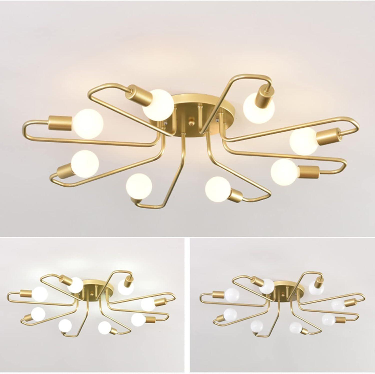 Lampara De Techo Kivs Sputnik Para 8 Luces plafón Diseño Moderno Sky -2