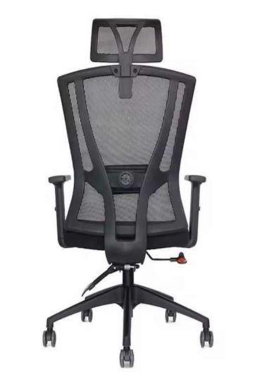 Silla De Oficina Ergonómica Malla Negra Soporte Lumbar 9006-2