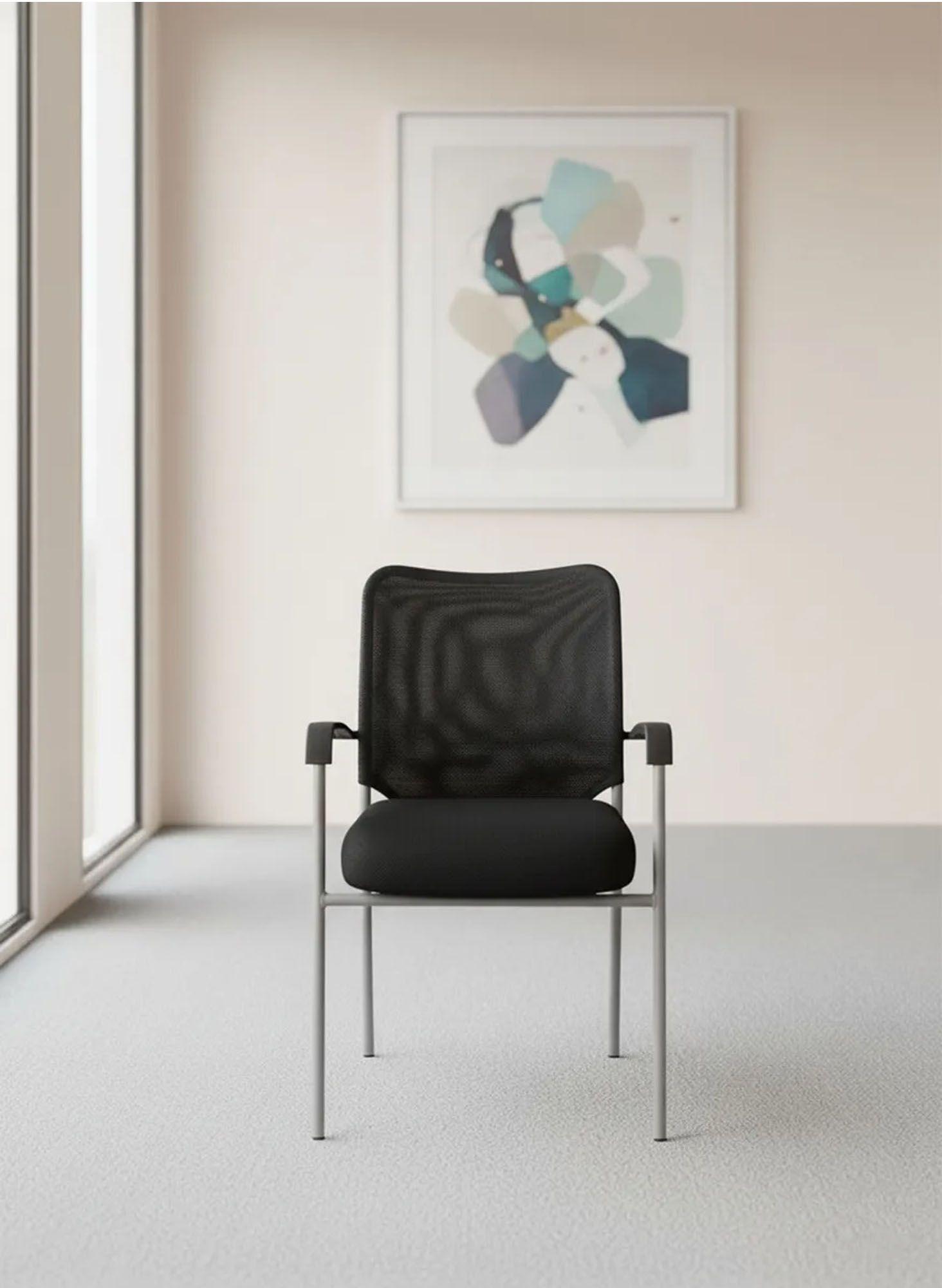 Silla Visita Ergonómica Respaldo Malla-0